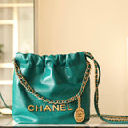 CC 22 アンティバ ホーボーバッグ グリーン 20cm 