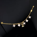 [⭐JeweliWhal]LOGO 6 MOTIF STAR AND SUN GOLD BRACELET
