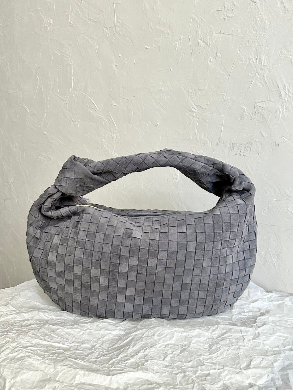 BV スモール ジョディ 48cm グレー スエードレザー