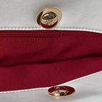 CC 19 TOTE 33CM WHITE LAMBSKIN GOLD HARDWARE