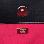 CC 19 トートバッグ 33cm ブラック ラムスキン ゴールド金具