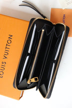 LV ZIPPY WALLET LONG PURSE BLACK MONOGRAM EMPREINTE LEATHER