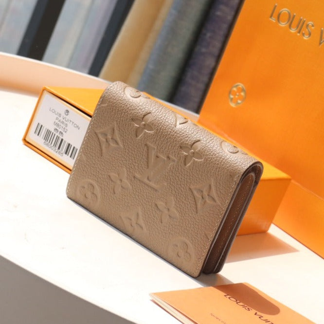 CLEA ウォレット 12CM ベージュ モノグラム エンプレインテ レザー