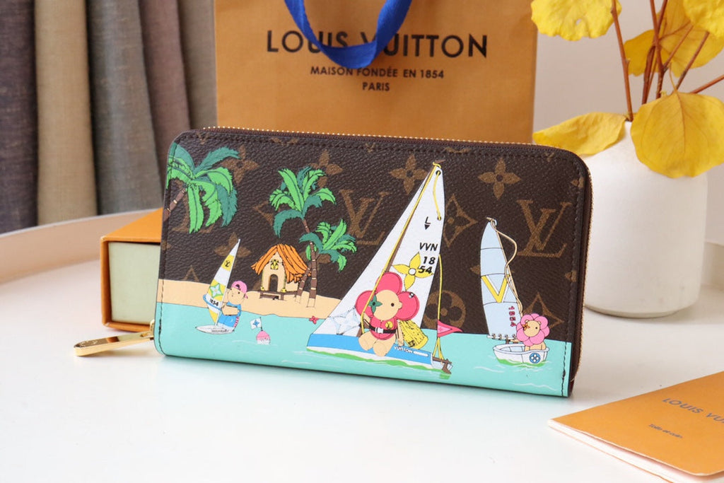 VIVIENNE ZIPPY WALLET 9.5 MONOGRAM CANVAS
