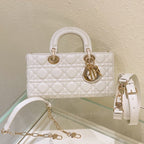 ミディアム レディ D-JOY 26 ホワイト ラムスキン