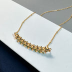 [⭐JeweliWhal]New Arrival: Green Bead Rivet Necklace