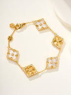 [⭐JeweliWhal]B.C.L ENAMELED Five-Flower Bracelet（Various Colors) BIG SIZE
