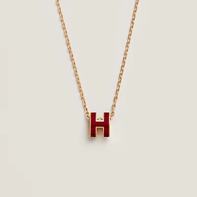 [⭐JeweliWhal]HM CLIC RED ENAMEL GOLD NECKLACE