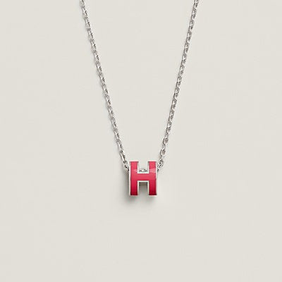 [⭐JeweliWhal]H NECKLACE PINK