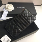 CCモバイルパース 19.5 ブラック グレインカーフスキン ゴールドアイコン