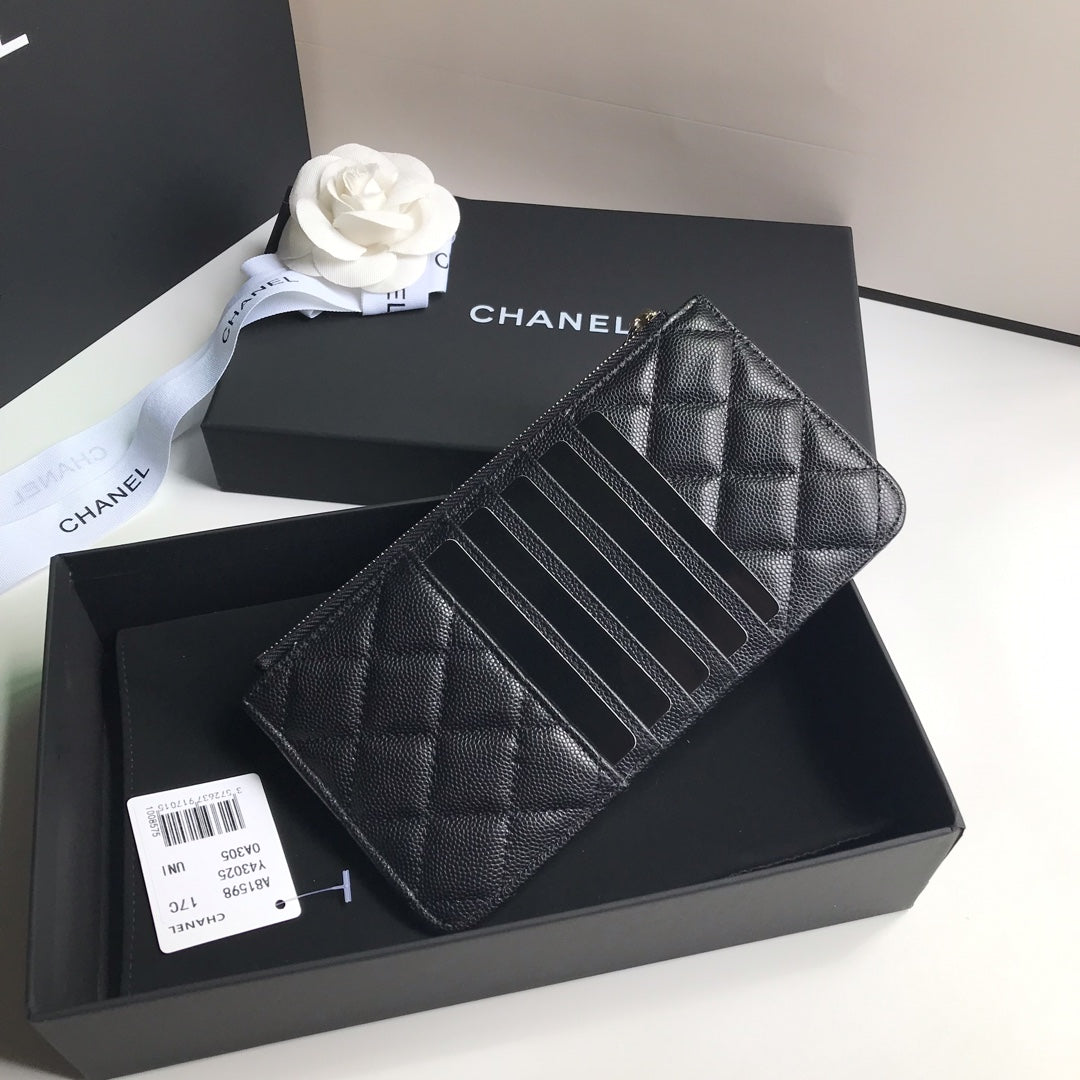 CCモバイルパース 19.5 ブラック グレインカーフスキン アイコン