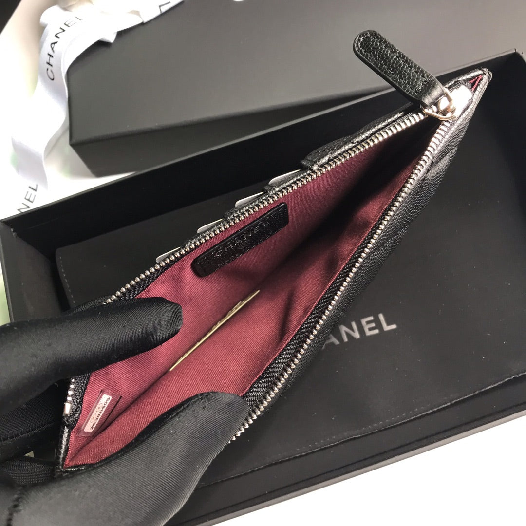 CCモバイルパース 19.5 ブラック グレインカーフスキン アイコン