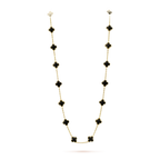 [⭐JeweliWhal]CLOVER 20 MOTIFS ONYX NECKLACE