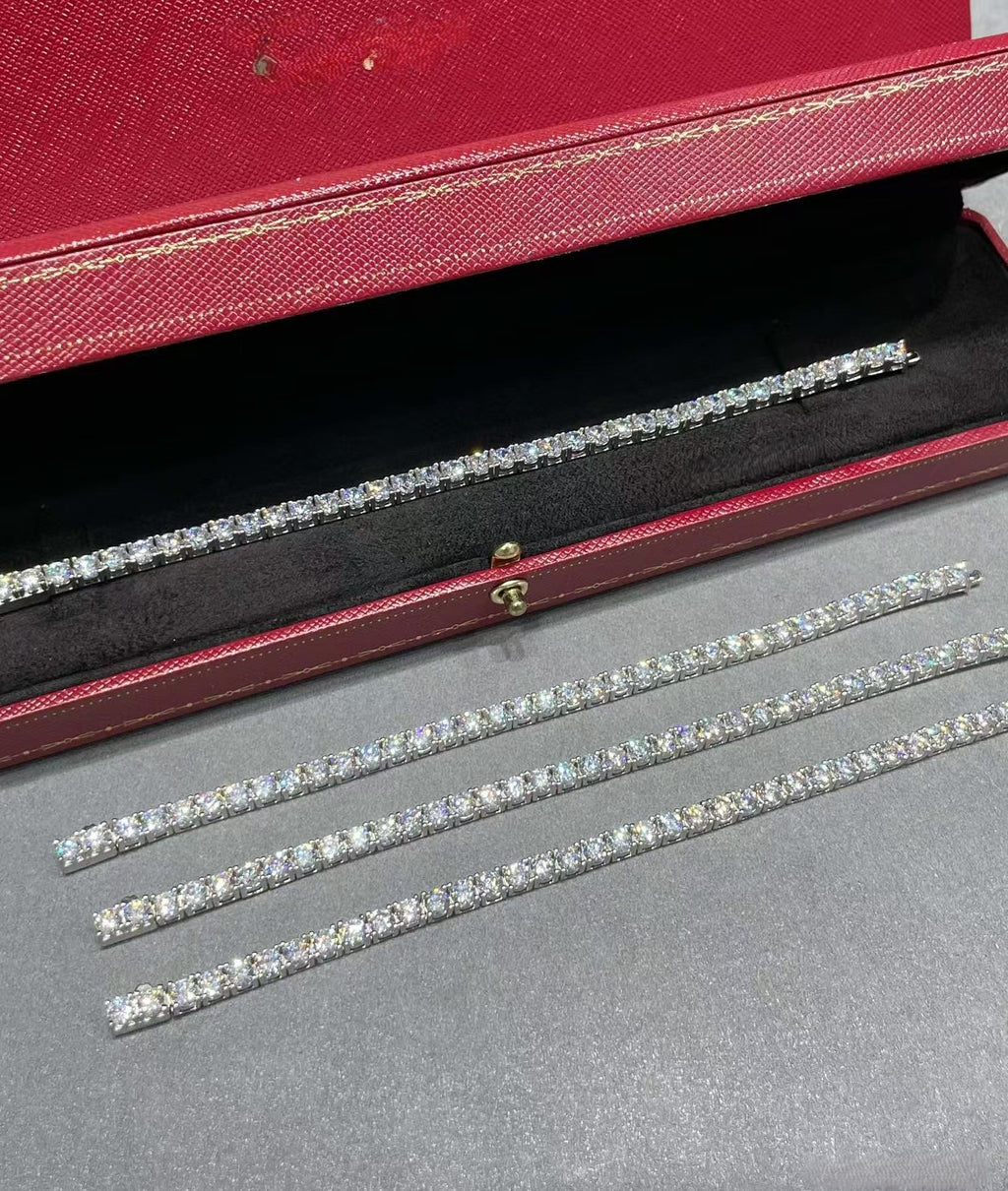 [⭐JeweliWhal jewelrys]TENNIS BRACELET WITH FULL DIAMOND SETTING