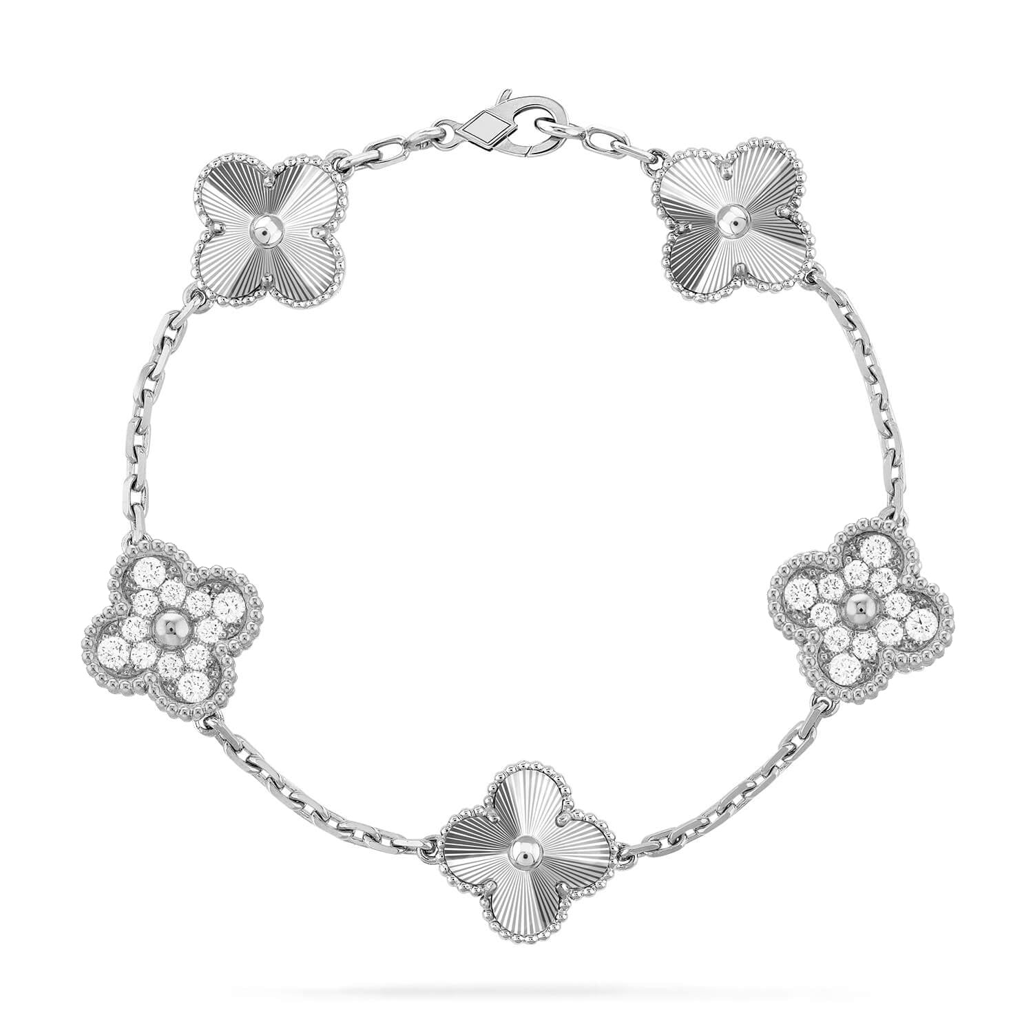 [⭐JeweliWhal] CLOVER 5 MOTIF LASER BRACELET COLLECTION
