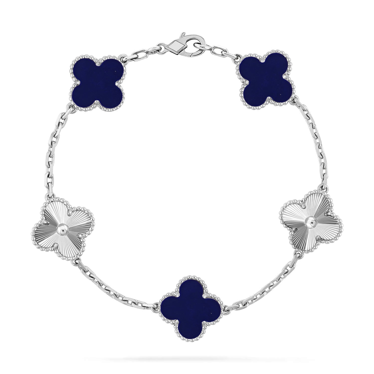 [⭐JeweliWhal]CLOVER 5 MOTIF LAPIS LAZULI BRACELET COLLECTION