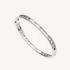 [⭐JeweliWhal]ZERO 1 SPIRAL LOGO SILVER BRACELET