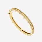 [⭐JeweliWhal]ZERO 1 SPIRAL AND PAVED DIAMOND GOLD BRACELET