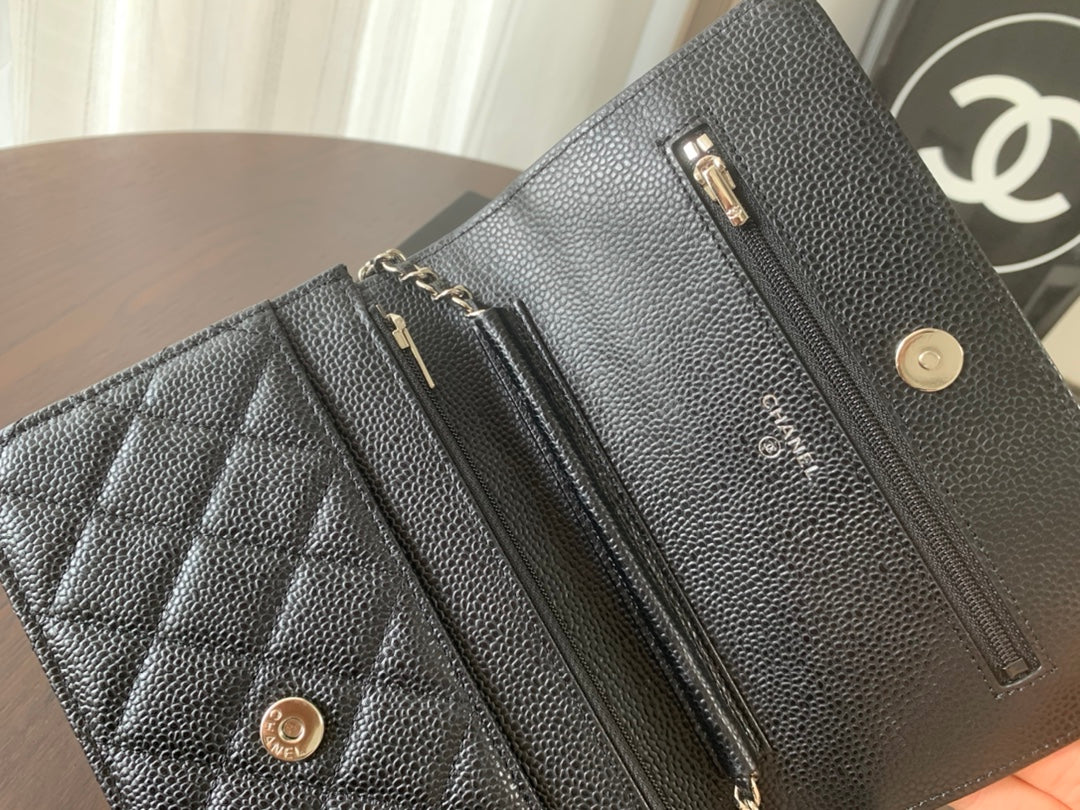 WOC 19cm ブラックキャビア シルバーハードウェア