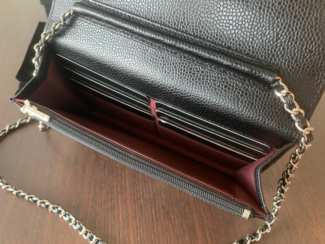 WOC 19cm ブラックキャビア シルバーハードウェア