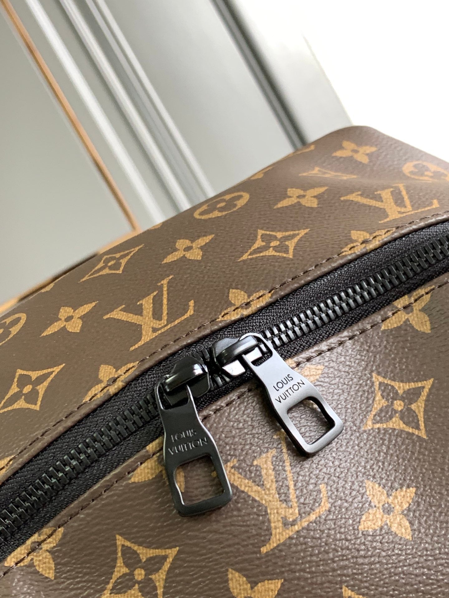 ディスカバリーバックパック 40インチ ブラウン モノグラムキャンバス ラバーロゴ