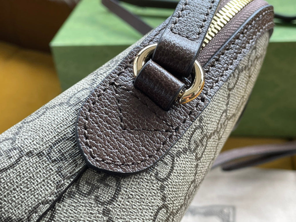 オフィディア GG ミディアム 23 ショルダーバッグ ベージュ＆エボニー シュプリーム キャンバス