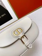 MINI BOBBY EAST-WEST 20 BAG IN WHITE CALFSKIN