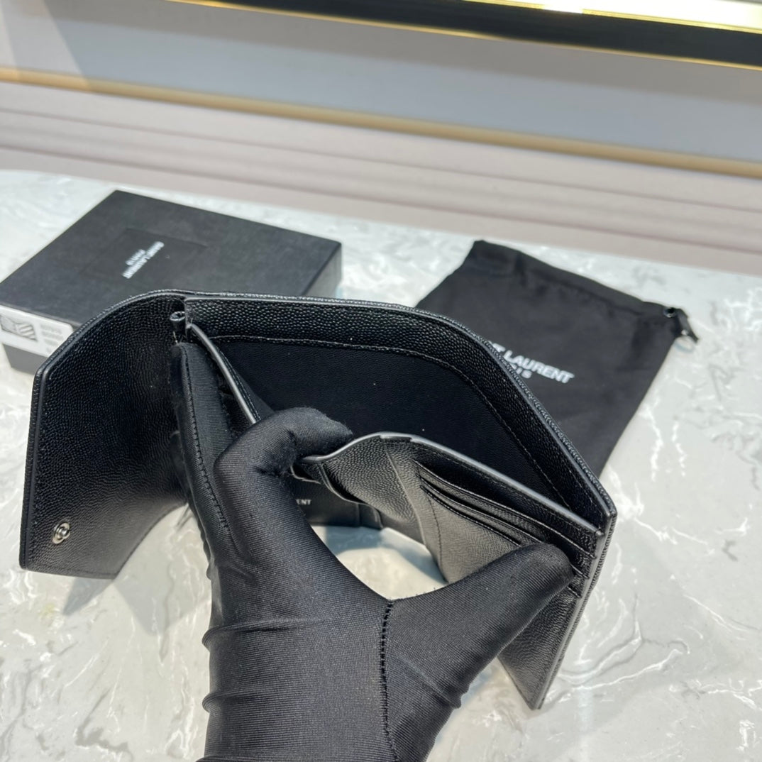 モノグラム 12 フルブラックカーフスキンカードホルダー