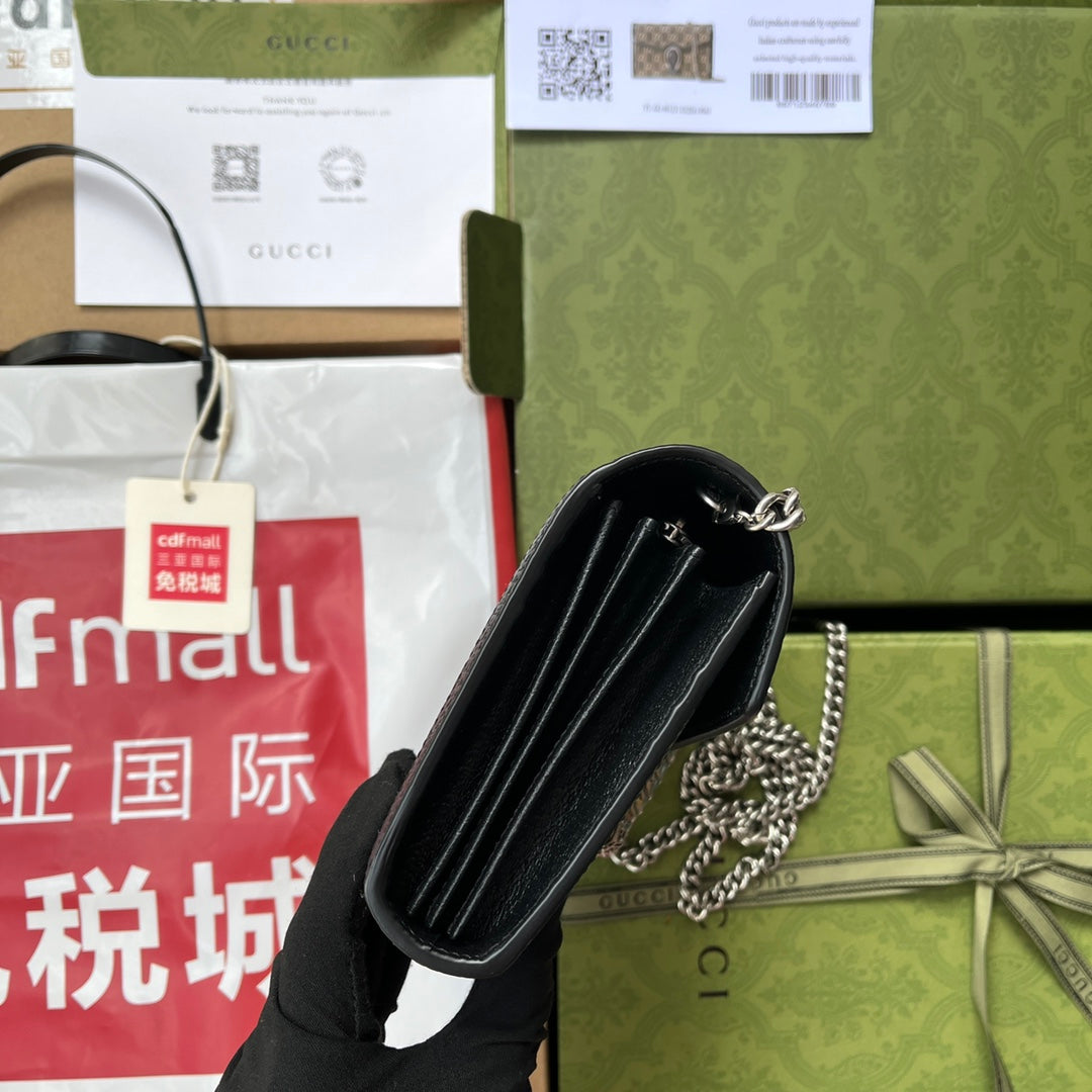 ディオニュソス ショルダーバッグ 20 ブラックイエローデニム＆ブラックカーフスキントリム シルバー金具