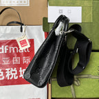 エンボス加工トートバッグ 20 ブラックカーフスキン