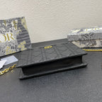 CARO POUCH 19 BAG IN BLACK CALFSKIN