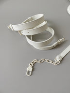 ミディアム D-JOY バッグ 26 ホワイトカーフスキン