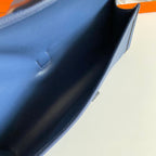 JIGE ELAN 29 CLUTCH IN NAVY BLUE CALFSKIN