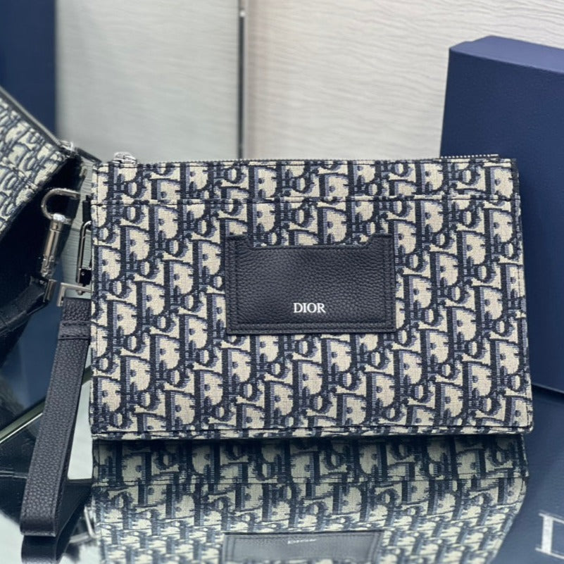 サドル 28 バッグ（ブルー オブリーク ジャカード）