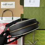 GGxADIDAS オフィディア ショルダーバッグ 22 ブラック＆ホワイト カーフスキン