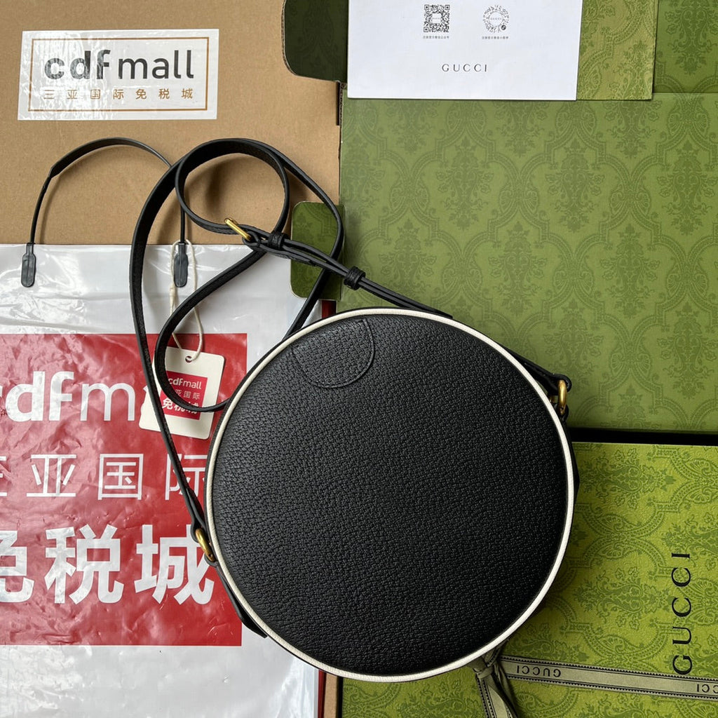 GGxADIDAS オフィディア ショルダーバッグ 22 ブラック＆ホワイト カーフスキン