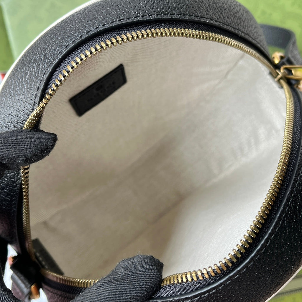 GGxADIDAS オフィディア ショルダーバッグ 22 ブラック＆ホワイト カーフスキン