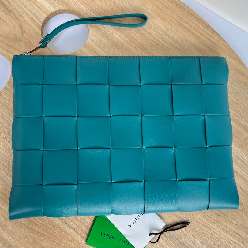 ラージカセットポーチ 35インチ ラグーンブルー カーフスキン