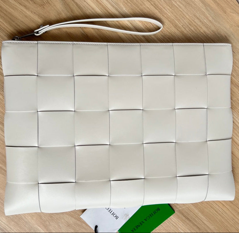 ラージカセットポーチ 35インチ ホワイトカーフスキン