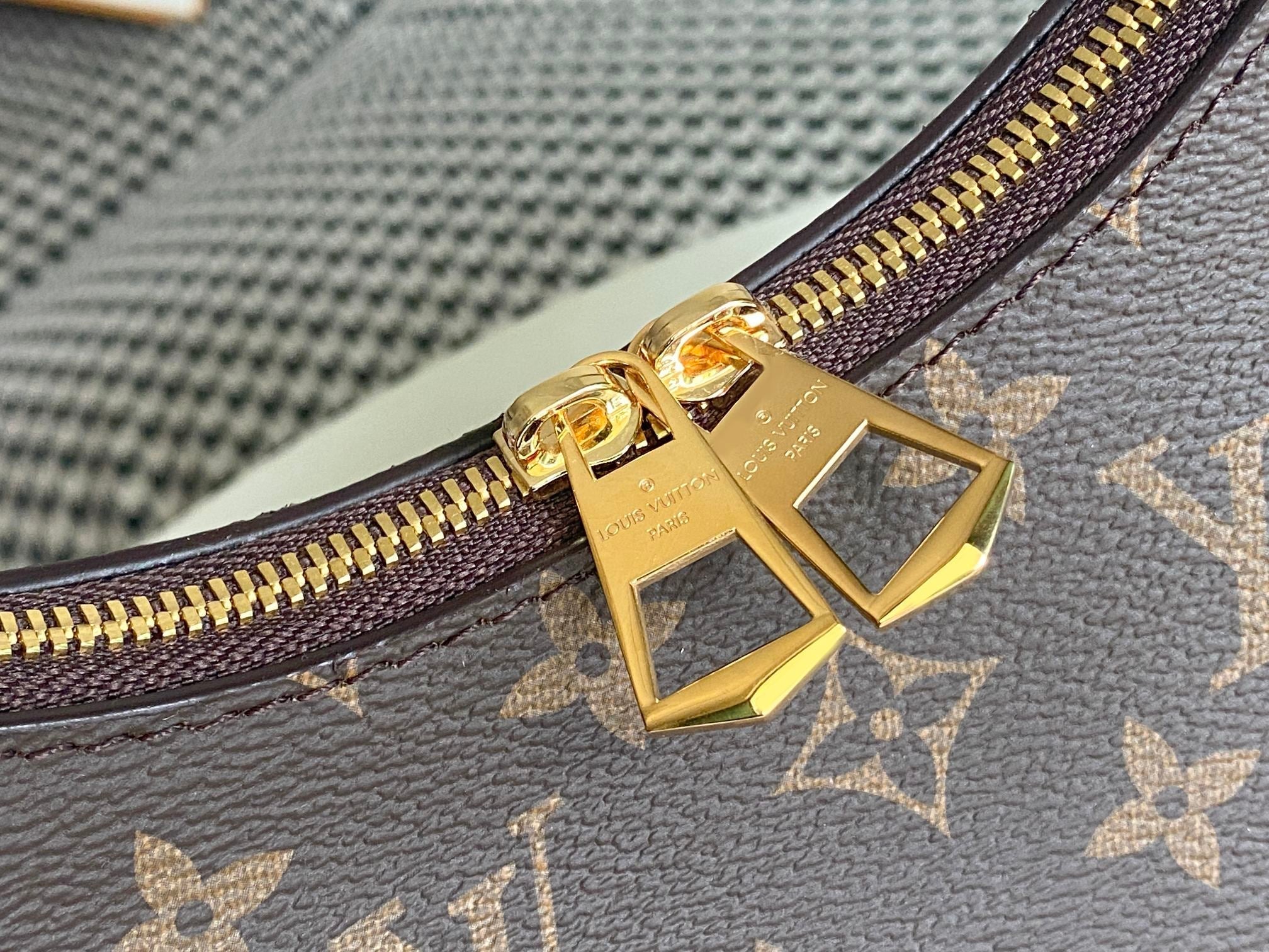 LV 25S ブローニュ 29インチ ブラウン モノグラム キャンバス レザートリム ゴールド金具