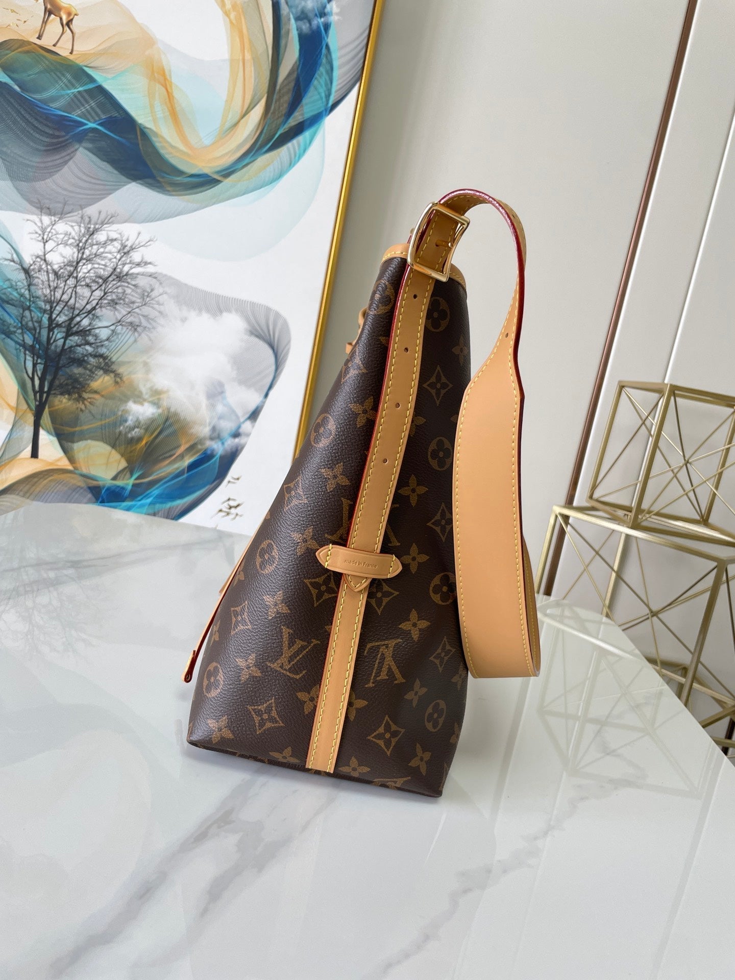 キャリーオール MM 39 ブラウン モノグラム キャンバス