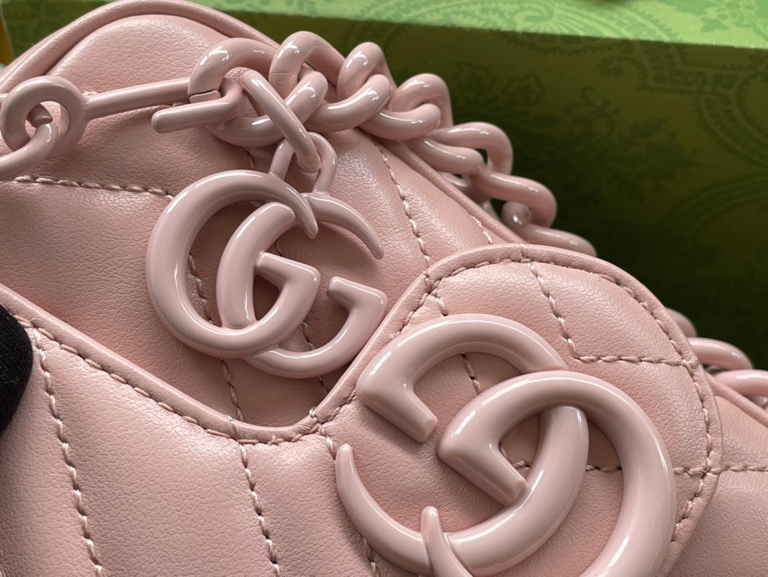 マーモント ミニハンドバッグ 16インチ ライトピンク カーフスキン