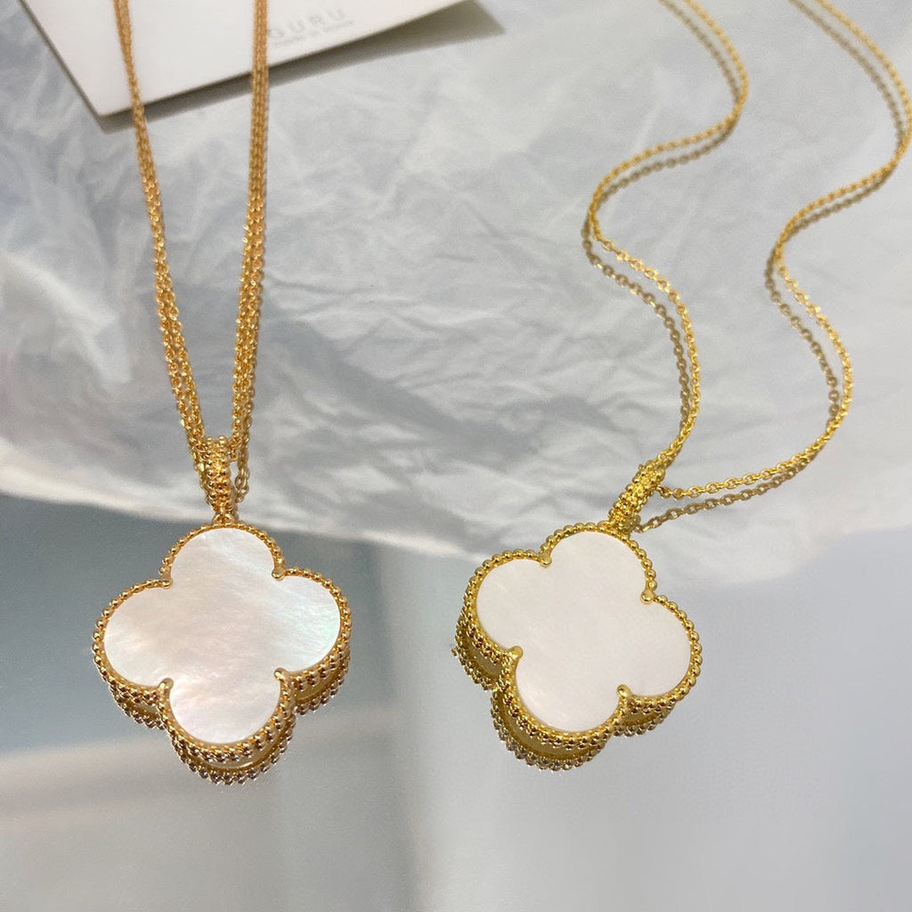 [⭐JeweliWhal]CLOVER 25MM MOP LARGE PENDANT NECKLACE