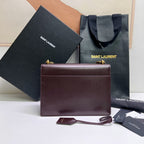 サンセット ミディアム 22インチ マルーンカーフスキン ゴールドハードウェア