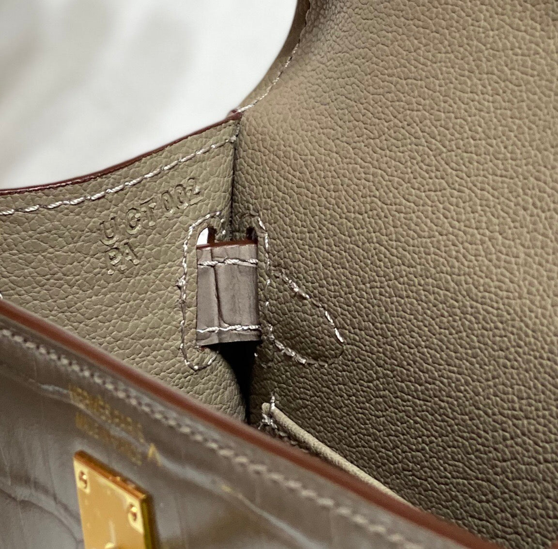 エルメス 25S ミニ ケリー 19 モカブラウン カーフスキン ゴールド金具