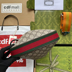 ATTACHE MINI BAG 23 IN BEIGE GG AND BROWN TRIM CALFSKIN