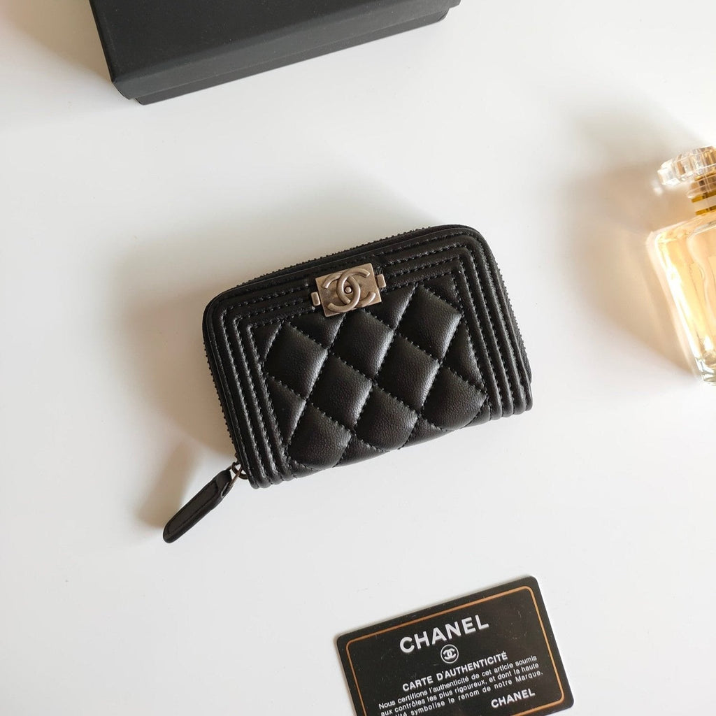 CC BOY ジップコインパース 11.5 ブラック カーフスキン アイコン