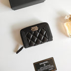 CC BOY ジップコインパース 11.5 ブラック カーフスキン アイコン