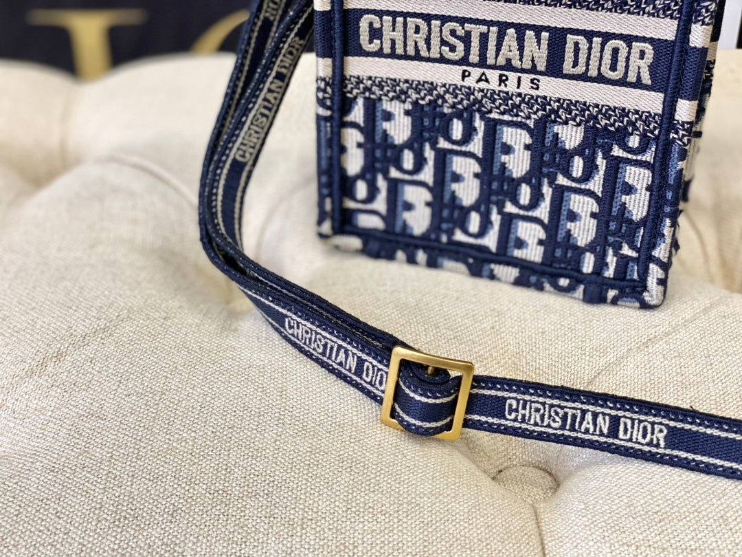 レディ 18 バッグ（ブルー オブリーク ジャカード）