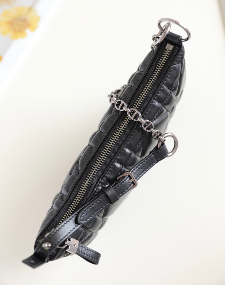 ミニ カロ バッグ 25 ブラック ラムスキン